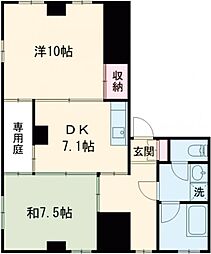 ユキヤビル． 101 1階2DKの間取り