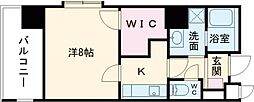 ESレジデンス 1Kの間取図画像