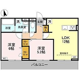 間取図画像 2LDK