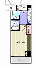 HF愛宕橋レジデンス 1Kの間取図画像