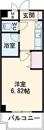 エスペランサ政所 1Kの間取図画像
