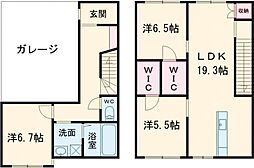 Aurora 3LDKの間取図画像