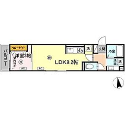 NOAH 202 2階1LDKの間取り