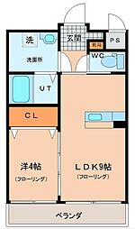 Ｇｒａｎｄｖｉｅｗ王子 1階1LDKの間取り