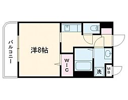 ＬＵＺ県立大学前 1階1Kの間取り