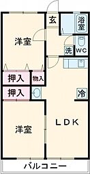 間取図画像 2LDK