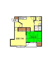 間取図画像 2DK