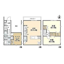 Kolet新蒲田#02 1階2SLDKの間取り