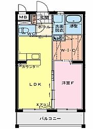 Lutoriine（ルトリーネ） 1階1LDKの間取り