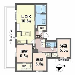 間取図画像 3LDK