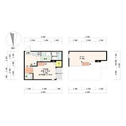 Zen Garden Apartment - Sakae 1階1Kの間取り