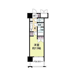 PARKFLATSESAKA 1Kの間取図画像