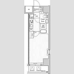 VERXEED阪東橋MAXIV 1Kの間取図画像