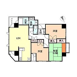 プチメゾン 4階3LDKの間取り