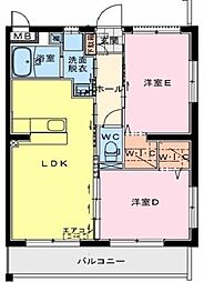 Lutoriine（ルトリーネ） 1階2LDKの間取り
