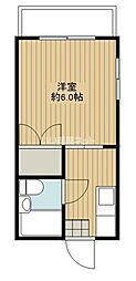 ラウレア旦野原3 1Kの間取図画像