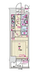 Osaka Metro中央線 緑橋駅 徒歩5分の賃貸マンション 3階1Kの間取り