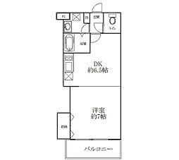 ARSおおたかの森 2階1DKの間取り