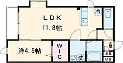 Ｇｒｏｗｔｈ　Ａｏｂａ 4階1LDKの間取り