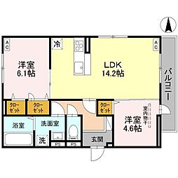 間取図画像 1LDK