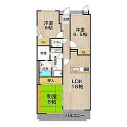 Do鶴見 3LDKの間取図画像
