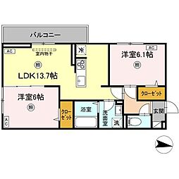 間取図画像 2LDK