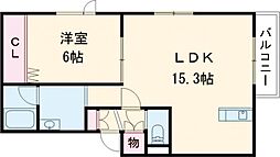 セブンアーチ 1LDKの間取図画像