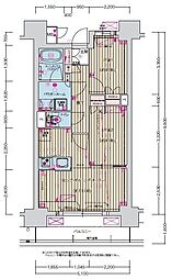 プレサンス名駅南ブリエ 10階2LDKの間取り