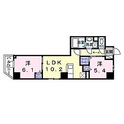 セレーノ・ユー 2LDKの間取図画像
