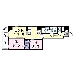 セレーノ・ユー 2LDKの間取図画像