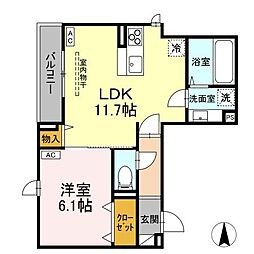間取図画像 1LDK