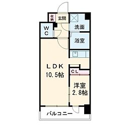 ワールドアイ大阪フェリーチェ(旧称:グランフェリーチェ・ナイン 1LDKの間取図画像