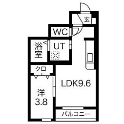 間取図画像 1LDK