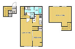グランドソレーユ 2階3LDKの間取り