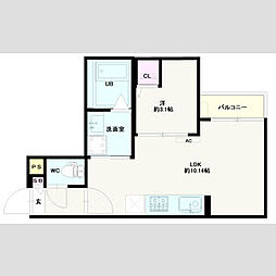 間取図画像 1LDK