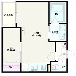 間取図画像 1LDK