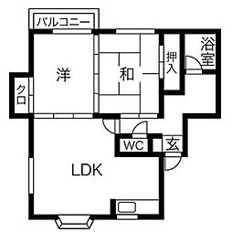 間取図画像 2LDK