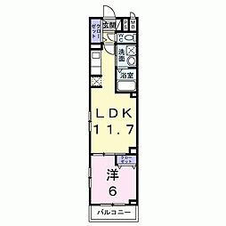 間取図画像 1LDK