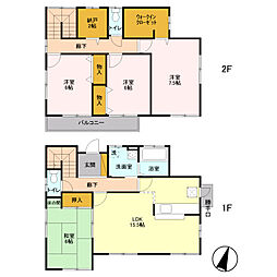 双葉町貸住宅 1階4LDKの間取り