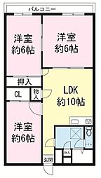 間取図画像 3LDK