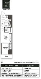 ＷＯＲＶＥ東京木場 9階1DKの間取り