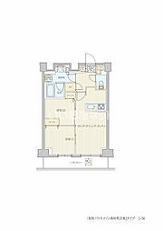 リビオメゾン南砂町 14階2LDKの間取り