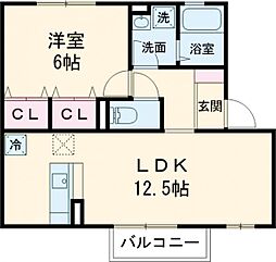 間取図画像 1LDK