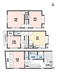 桂乾町K貸家 1 1階4DKの間取り