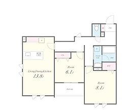 間取図画像 2LDK