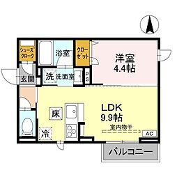 間取図画像 1LDK
