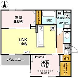 間取図画像 2LDK