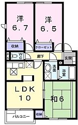 スプリングヒルズ2 3LDKの間取図画像