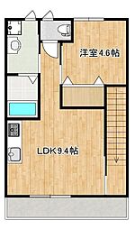 Flower valleyI 2階1LDKの間取り