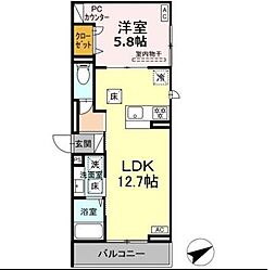 間取図画像 1LDK